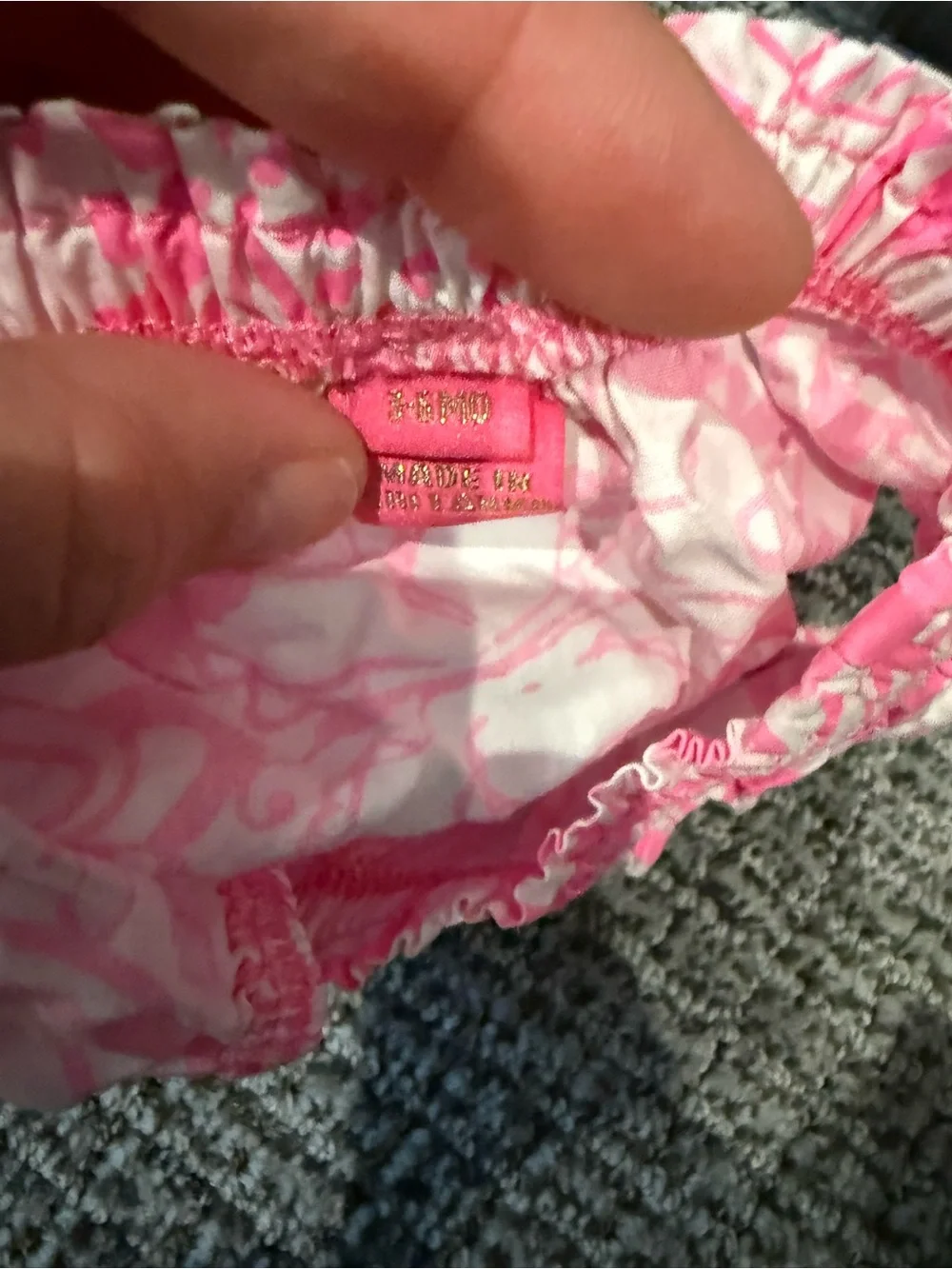 Lilly Pulitzer Pink and White Floral Bubble Diaper Cover Set